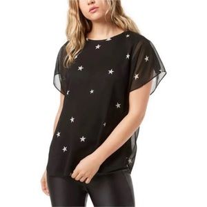 RACHEL Rachel Roy Star-Print Top Size Medium